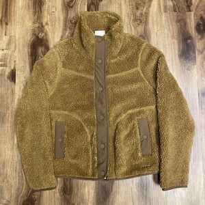 L.L. Bean Bean's Sherpa Fleece Jacket Antique Gold Womens XS Style 515832